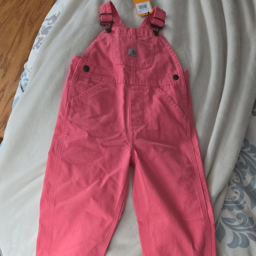 Carhartt Kids Bright Pink Overalls